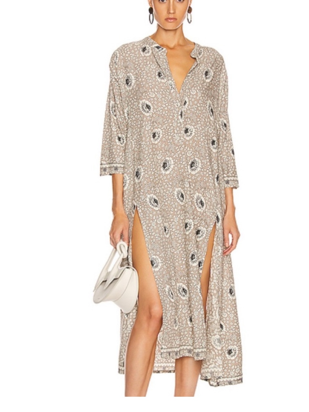 NATALIE MARTIN Isobel Dress Rayon Oversized Caftan Size Small